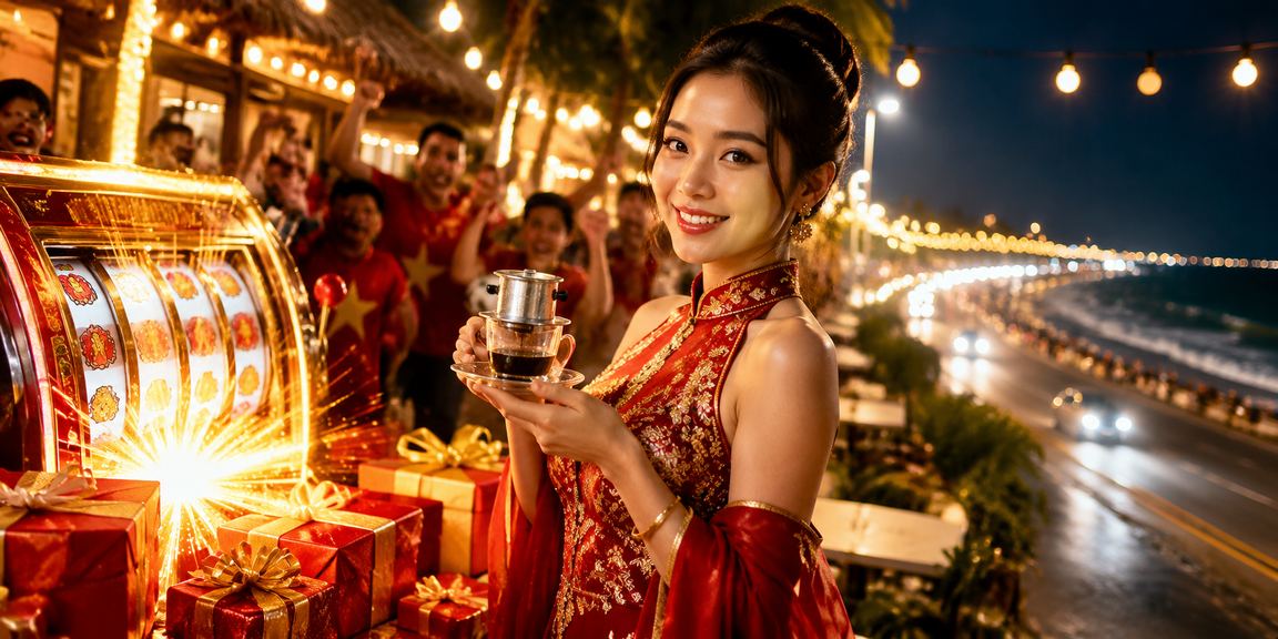 Người chơi tại Phan Thiết thưởng thức cà phê và theo dõi trận đấu trực tuyến
